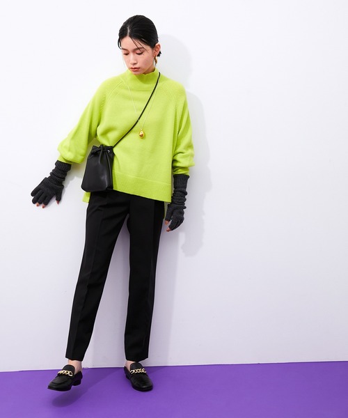 ADAM ET ROPE'（アダムエロペ）の「スリムスラックス（スラックス・レディース・ブラック/ダークブラウン/ピンク・38/36/34）」の6枚目の写真