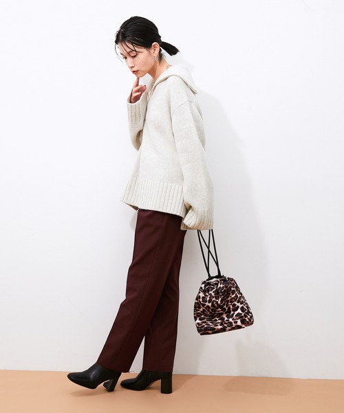 ADAM ET ROPE'（アダムエロペ）の「スリムスラックス（スラックス・レディース・ブラック/ダークブラウン/ピンク・38/36/34）」の8枚目の写真