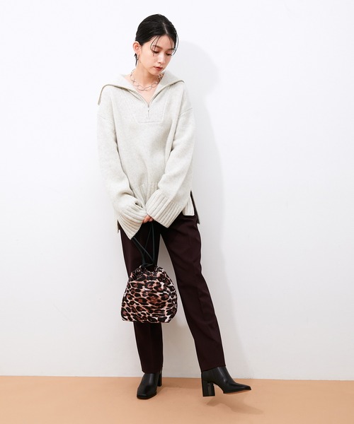 ADAM ET ROPE'（アダムエロペ）の「スリムスラックス（スラックス・レディース・ブラック/ダークブラウン/ピンク・38/36/34）」の20枚目の写真