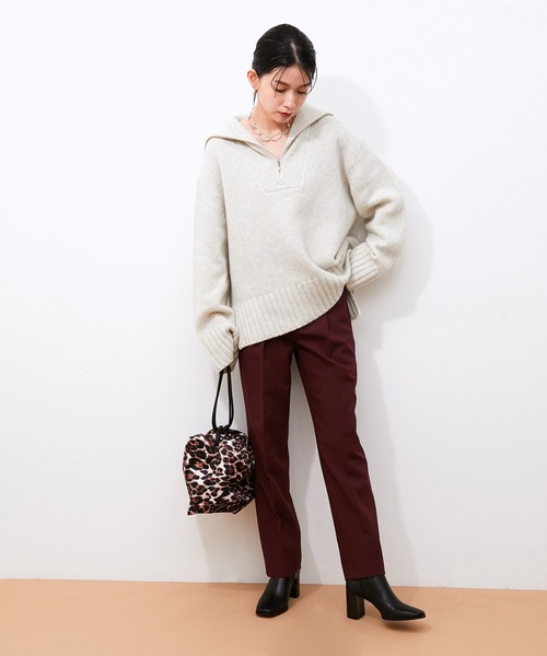 ADAM ET ROPE'（アダムエロペ）の「スリムスラックス（スラックス・レディース・ブラック/ダークブラウン/ピンク・38/36/34）」の22枚目の写真