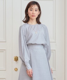 ANAYI | 【InRed 12月号掲載】ウールポプリンタックスリーブ ブラウス <手洗い可>(シャツ/ブラウス)