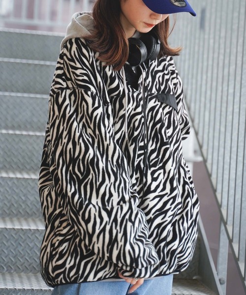 WEGO(ウィゴー)の「WEGO/フリーススナッププルオーバー(ブルゾン・メンズ・ブラック/ダークグリーン/パープル/アイボリー/ホワイト/その他1/その他2/ターコイズブルー/ピンク・MEDIUM/LARGE)」の8枚目の写真