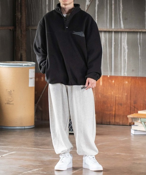 WEGO(ウィゴー)の「WEGO/フリーススナッププルオーバー(ブルゾン・メンズ・ブラック/ダークグリーン/パープル/アイボリー/ホワイト/その他1/その他2/ターコイズブルー/ピンク・MEDIUM/LARGE)」の21枚目の写真