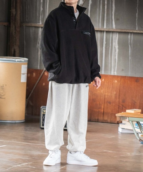 WEGO(ウィゴー)の「WEGO/フリーススナッププルオーバー(ブルゾン・メンズ・ブラック/ダークグリーン/パープル/アイボリー/ホワイト/その他1/その他2/ターコイズブルー/ピンク・MEDIUM/LARGE)」の20枚目の写真