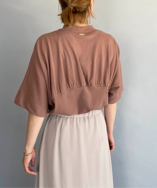 PICCIN（ピッチン）の「バックギャザープルオーバー（Tシャツ/カットソー・レディース・ベージュ/グリーン/レンガ・M）」の22枚目の写真