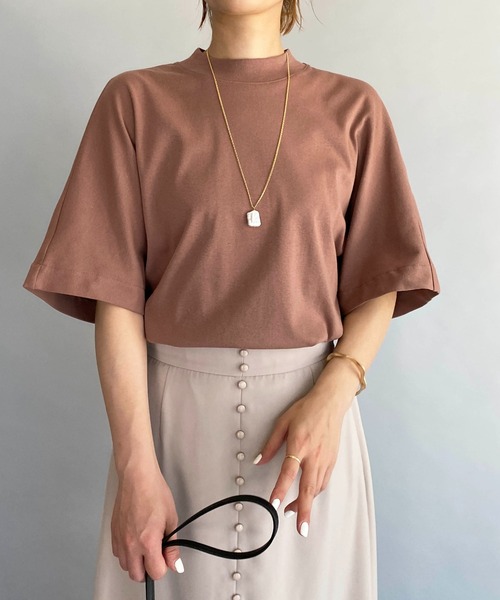 PICCIN（ピッチン）の「バックギャザープルオーバー（Tシャツ/カットソー・レディース・ベージュ/グリーン/レンガ・M）」の10枚目の写真