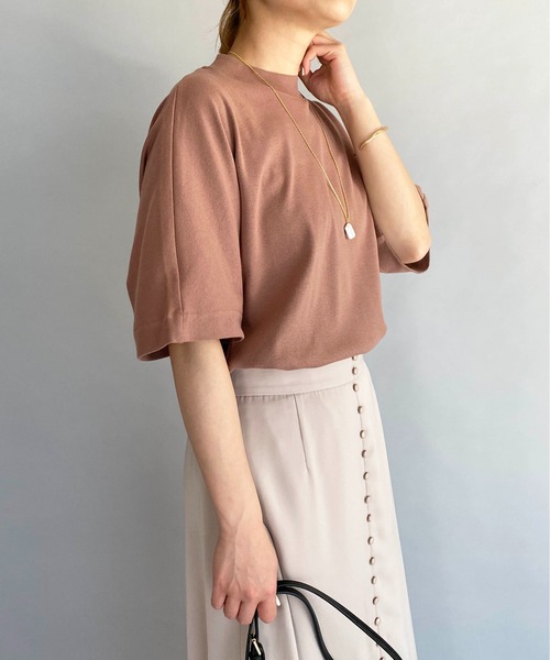 PICCIN（ピッチン）の「バックギャザープルオーバー（Tシャツ/カットソー・レディース・ベージュ/グリーン/レンガ・M）」の4枚目の写真