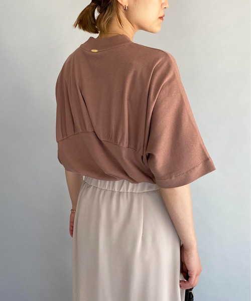 PICCIN（ピッチン）の「バックギャザープルオーバー（Tシャツ/カットソー・レディース・ベージュ/グリーン/レンガ・M）」の16枚目の写真