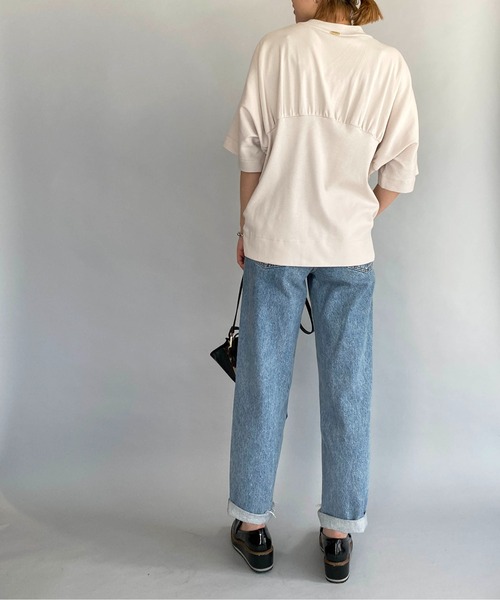 PICCIN（ピッチン）の「バックギャザープルオーバー（Tシャツ/カットソー・レディース・ベージュ/グリーン/レンガ・M）」の19枚目の写真