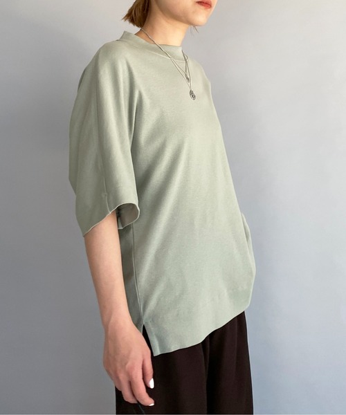 PICCIN（ピッチン）の「バックギャザープルオーバー（Tシャツ/カットソー・レディース・ベージュ/グリーン/レンガ・M）」の17枚目の写真