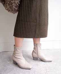 cava cava | ストレッチショートブーツ　-7420049(ブーツ)