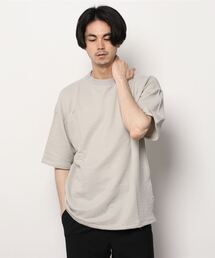 ADMIX/ATELIER SAB MEN | 【Lounge wear】ビッグワッフル ／ モックネック オーバーサイズ　Tシャツ(Tシャツ/カットソー)