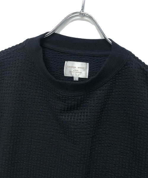 ADMIX/ATELIER SAB MEN（アドミックスアトリエサブメン）の「【Lounge wear】ビッグワッフル ／ モックネック オーバーサイズ　Tシャツ（Tシャツ/カットソー・メンズ・ブラック/ネイビー/ベージュ・48/50/52）」の15枚目の写真