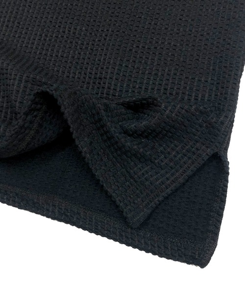 ADMIX/ATELIER SAB MEN（アドミックスアトリエサブメン）の「【Lounge wear】ビッグワッフル ／ モックネック オーバーサイズ　Tシャツ（Tシャツ/カットソー・メンズ・ブラック/ネイビー/ベージュ・48/50/52）」の17枚目の写真