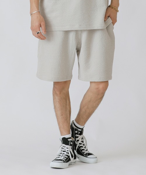 ADMIX/ATELIER SAB MEN（アドミックスアトリエサブメン）の「【Lounge wear】ビッグワッフル ／ モックネック オーバーサイズ　Tシャツ（Tシャツ/カットソー・メンズ・ブラック/ネイビー/ベージュ・48/50/52）」の22枚目の写真