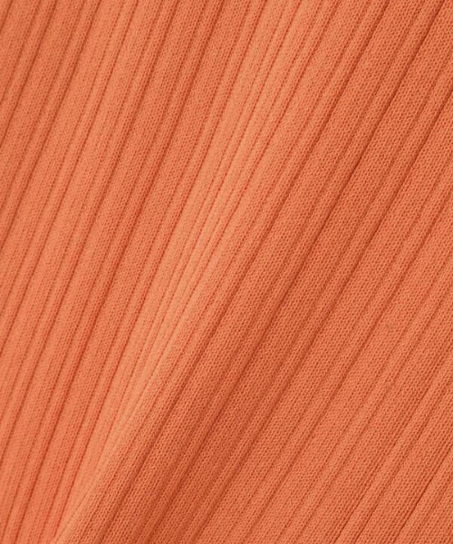 N.（N. Natural Beauty Basic）（エヌエヌナチュラルビューティーベーシック）の「ハイツイストコットンレーヨンランダムリブニット（ニット/セーター・レディース・ホワイト/ネイビー/オレンジ/ブルー・MEDIUM）」の18枚目の写真