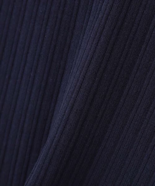 N.（N. Natural Beauty Basic）（エヌエヌナチュラルビューティーベーシック）の「ハイツイストコットンレーヨンランダムリブニット（ニット/セーター・レディース・ホワイト/ネイビー/オレンジ/ブルー・MEDIUM）」の22枚目の写真