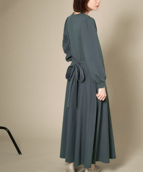 KBF（ケイビーエフ）の「ウエストリボンフレアカットワンピース（ワンピース・レディース・ブラック/ベージュ/ブルー系その他・ONE）」の20枚目の写真