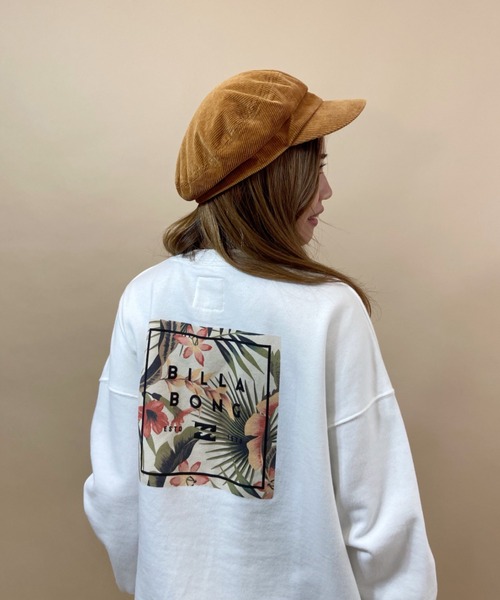 BILLABONG(ビラボン)の「BILLABONG/ビラボン ルーズシルエット バックプリントロゴトレーナー BB014-002(スウェット・レディース・ホワイト/ブラック/ベージュ・M/L)」の7枚目の写真