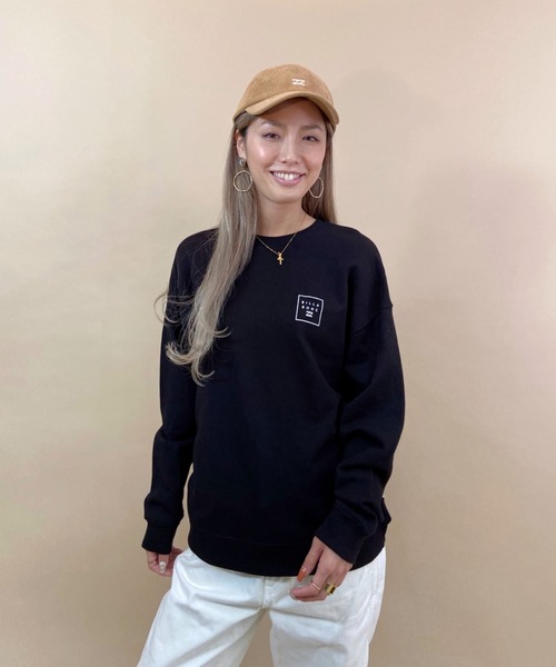 BILLABONG(ビラボン)の「BILLABONG/ビラボン ルーズシルエット バックプリントロゴトレーナー BB014-002(スウェット・レディース・ホワイト/ブラック/ベージュ・M/L)」の13枚目の写真