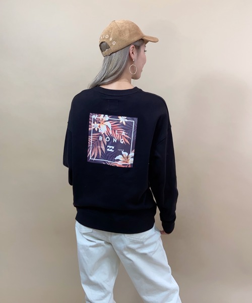BILLABONG(ビラボン)の「BILLABONG/ビラボン ルーズシルエット バックプリントロゴトレーナー BB014-002(スウェット・レディース・ホワイト/ブラック/ベージュ・M/L)」の17枚目の写真
