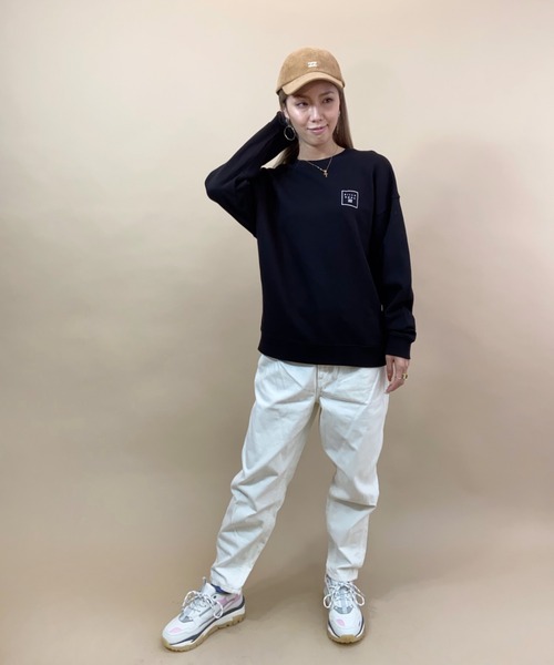 BILLABONG(ビラボン)の「BILLABONG/ビラボン ルーズシルエット バックプリントロゴトレーナー BB014-002(スウェット・レディース・ホワイト/ブラック/ベージュ・M/L)」の20枚目の写真