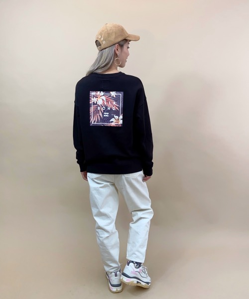 BILLABONG(ビラボン)の「BILLABONG/ビラボン ルーズシルエット バックプリントロゴトレーナー BB014-002(スウェット・レディース・ホワイト/ブラック/ベージュ・M/L)」の10枚目の写真
