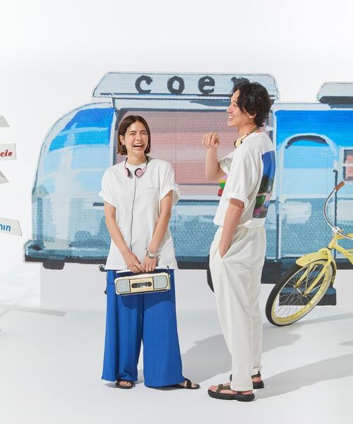 coen（コーエン）の「【ユニセックス】永井博×coen コラボTシャツ（Tシャツ/カットソー・メンズ・ホワイト・X-LARGE/MEDIUM/SMALL/LARGE）」の7枚目の写真