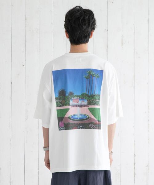coen（コーエン）の「【ユニセックス】永井博×coen コラボTシャツ（Tシャツ/カットソー・メンズ・ホワイト・X-LARGE/MEDIUM/SMALL/LARGE）」の13枚目の写真