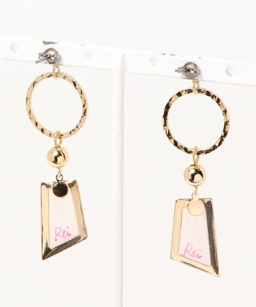 tone(トーン)の「【零-Rei-】瞬きシリーズ 揺れる多角形ピアス(MA)(ピアス(両耳用)・レディース・パープル/レッド/ターコイズブルー/イエロー/グリーン/ブラウン/ピンク/ブルー/ホワイト/オレンジ/ラベンダー/グリーン系その他/カーキ・FREE)」の15枚目の写真