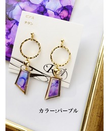 【零-Rei-】瞬きシリーズ　揺れる多角形ピアス(MA)