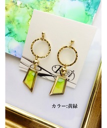 【零-Rei-】瞬きシリーズ　揺れる多角形ピアス(MA)