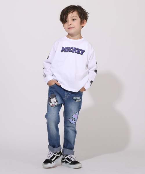 BABYDOLL(ベビードール)の「親子お揃い ディズニー 袖プリントロンT 5396K(Tシャツ/カットソー・キッズ・ホワイト/ストーン/グリーン系その他・90cm/110cm/100cm/130cm/150cm/80cm/120cm/140cm)」の6枚目の写真