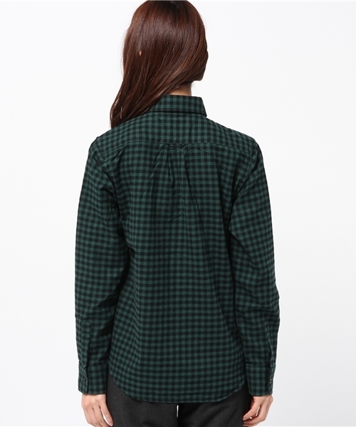 CIAOPANIC TYPY(チャオパニックティピー)の「チェックレギュラーシャツ(シャツ/ブラウス・レディース・ホワイト/グリーン/オフホワイト/ダークグリーン・SMALL/MEDIUM)」の13枚目の写真