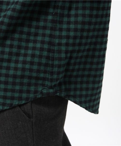 CIAOPANIC TYPY(チャオパニックティピー)の「チェックレギュラーシャツ(シャツ/ブラウス・レディース・ホワイト/グリーン/オフホワイト/ダークグリーン・SMALL/MEDIUM)」の5枚目の写真