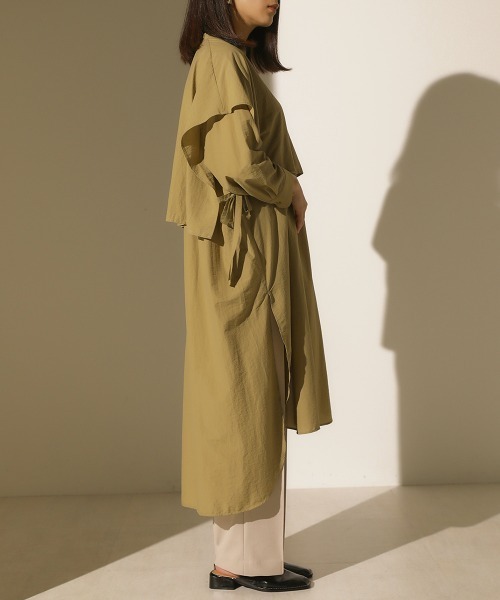 Bou Jeloud(ブージュルード)の「シャツレイヤードチュニック(チュニック・レディース・カーキ/A・38)」の10枚目の写真