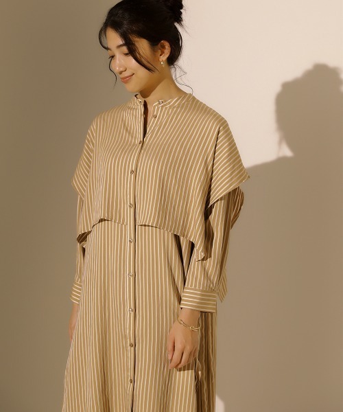 Bou Jeloud(ブージュルード)の「シャツレイヤードチュニック(チュニック・レディース・カーキ/A・38)」の7枚目の写真