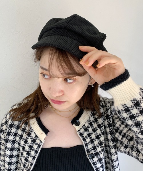 Loueme(ルエム)の「コーデュロイキャスケット(キャスケット・レディース・ブラック/ベージュ/グレー/ブラウン/ベージュ系その他・FREE)」の21枚目の写真