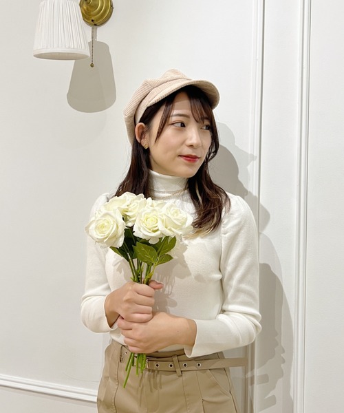 Loueme(ルエム)の「コーデュロイキャスケット(キャスケット・レディース・ブラック/ベージュ/グレー/ブラウン/ベージュ系その他・FREE)」の6枚目の写真