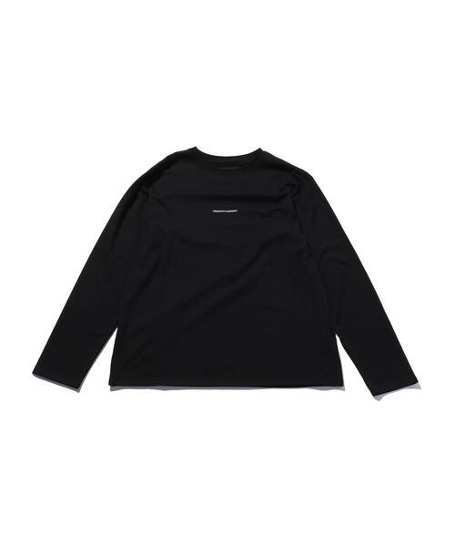 DRESSEDUNDRESSED(ドレスドアンドレスド)の「<DRESSEDUNDRESSED> INVERT LOGO TXT LS T/カットソー(Tシャツ/カットソー・メンズ・ホワイト/ブラック・4/3)」の1枚目の写真