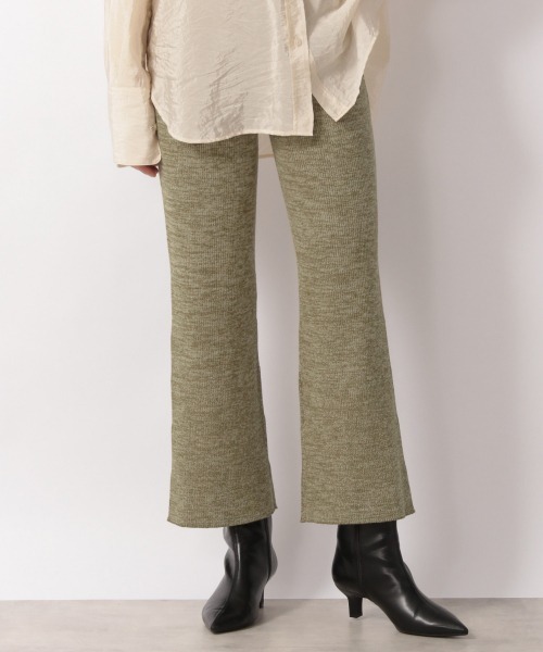 LOWRYS FARM（ローリーズファーム）の「メランジリブニットパンツ  215233（その他パンツ・レディース・ブラック/ブラウン/カーキ・FREE）」の3枚目の写真