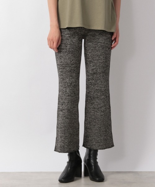LOWRYS FARM（ローリーズファーム）の「メランジリブニットパンツ  215233（その他パンツ・レディース・ブラック/ブラウン/カーキ・FREE）」の2枚目の写真