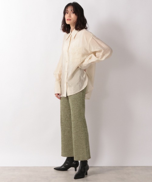 LOWRYS FARM（ローリーズファーム）の「メランジリブニットパンツ  215233（その他パンツ・レディース・ブラック/ブラウン/カーキ・FREE）」の12枚目の写真