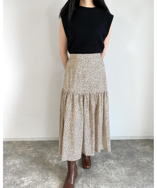 MLI'A（エムリア）の「アソート柄ロングスカート（スカート・レディース・アイボリー/ブルー系8/ブラウン/ブラック/ブラック系4・FREE）」の18枚目の写真