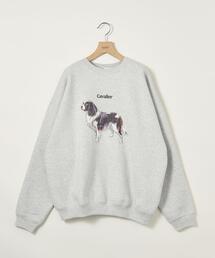 info. BEAUTY&YOUTH | 【WEB店限定】＜info. BEAUTY&YOUTH＞ ドッグプリント スーパービッグ スウェット(Tシャツ/カットソー)