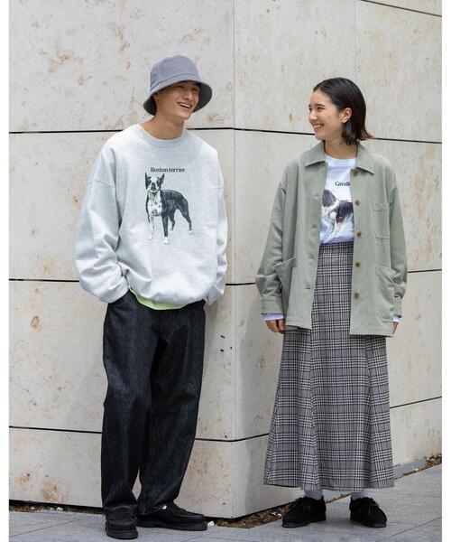 BEAUTY&amp;YOUTH UNITED ARROWS - BEAUTY&amp;YOUTH UNITEDARROWSドッグプリントスウェット WEB店限定】＜info. BEAUTY&YOUTH＞ ドッグプリント スーパー