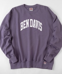 【BEN DAVIS/ベンデイビス】 カレッジロゴプリント クルーネック スウェット