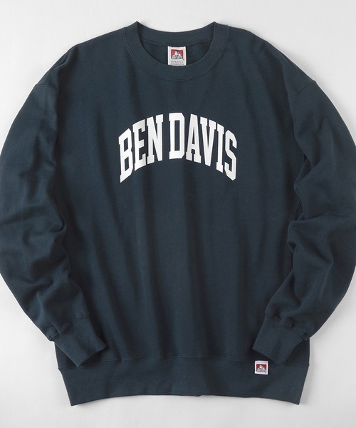 BEN DAVIS(ベンデイビス)の「【BEN DAVIS/ベンデイビス】 カレッジロゴプリント クルーネック スウェット(スウェット・メンズ・ライトグレー/ブラック/パープル/ネイビー・M/L/XL)」の3枚目の写真