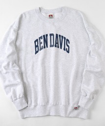 【BEN DAVIS/ベンデイビス】 カレッジロゴプリント クルーネック スウェット