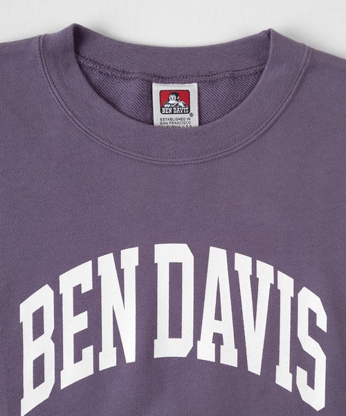 BEN DAVIS(ベンデイビス)の「【BEN DAVIS/ベンデイビス】 カレッジロゴプリント クルーネック スウェット(スウェット・メンズ・ライトグレー/ブラック/パープル/ネイビー・M/L/XL)」の18枚目の写真